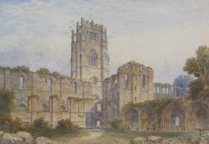 RICHARDSON William 1830-1880,The Ruins of Fountains Abbey,David Duggleby Limited GB 2016-06-17