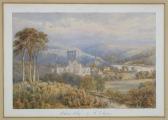 RICHARDSON William 1842-1877,View of Melrose Abbey,1909,Woolley & Wallis GB 2008-10-08