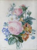 RICHE Adèle 1791-1887,Bouquet de fleurs,Lombrail - Teucquam FR 2018-10-06