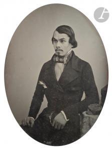 RICHEBOURG Pierre Ambroise 1810-1875,Jeune homme assis,c.1845,Ader FR 2023-11-09