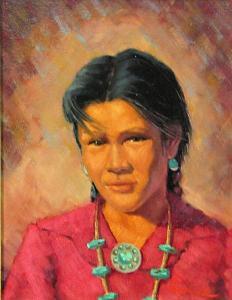 RICHMOND Gaylord D 1903-1997,Bessie, Navajo Girl,Bonhams GB 2009-07-19