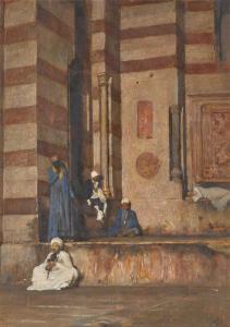 RICHMOND William Blake 1842-1921,﻿Porch of Sultan Hassan,1888,Sotheby's GB 2023-04-25