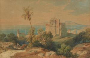 RICHTER August 1801-1873,Blick auf Terracina,Van Ham DE 2022-01-26