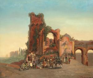 RICHTER August 1801-1873,Porta Furbass, Rome,Bonhams GB 2018-03-20