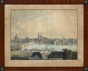 RICHTER Carl August 1770-1848,Vue de Dresde du côte de la ville neuve prise du c,Schloss 2021-05-14