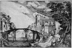 RICHTER Christian I,Die Landschaft mit der hölzernen Brücke,1630,Galerie Bassenge 2019-05-29