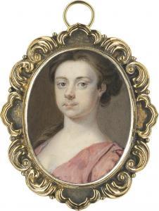 RICHTER Christian I 1587-1667,Portrait eines braunhaarigen Mädchens,1761,Galerie Bassenge 2023-11-30