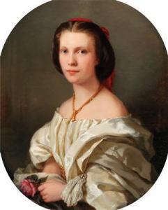 RICHTER Josef Wolft 1820-1899,Portrait of a Lady,1860,Palais Dorotheum AT 2017-09-13