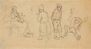 RICHTER Ludwig Adrian 1803-1884,Two Sketches,Lempertz DE 2016-11-19