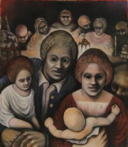 RICKARD Bruce 1900-1900,Family Group I,1976,Webb's NZ 2012-04-19