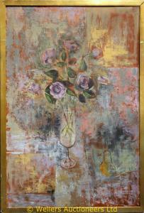 RICKARDS Jocelyn,A still life of roses in a champagne flute,1960,Wellers Auctioneers 2009-06-20