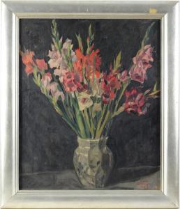 RICKEN Paul 1892-1945,Gladiolen in Glasvase,1923,Leipzig DE 2009-09-26