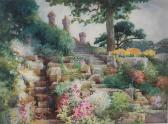 RICKENBACH Freda 1898-1901,The garden steps,Lacy Scott & Knight GB 2014-12-13