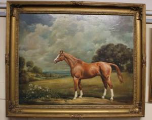 RICKETTS Joy Stanley 1929,study of a brown racehorse,1979,Henry Adams GB 2024-01-25