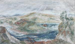 RICKLUND Folke,'Fjällvärd' Motiv från Sippmikken, Norska gränsen,1936,Uppsala Auction 2012-03-26