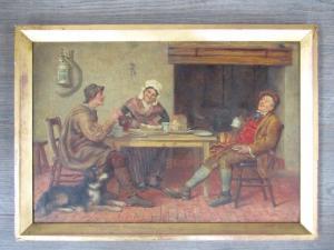 RICKS James 1868-1877,Figures around a table eating and drinking, recumb,1985,TW Gaze GB 2019-03-23