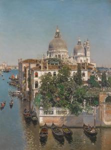 RICO Y ORTEGA Martin,Venice, a view of the Basilica of Santa Maria dell,Sotheby's 2023-07-06