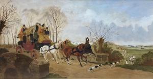 RIDEOUT Phillip Henry 1860-1920,The Leeds - London Stagecoach stopped for th,David Duggleby Limited 2021-12-04