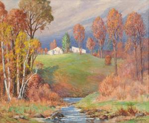 RIDER Henry Orne 1860-1943,The Passing Shower Early Autumn,1937,Skinner US 2016-01-19