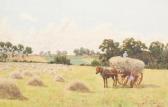 RIDGARD Hartley 1893-1924,Harvest scene,Bonhams GB 2009-02-11