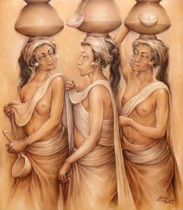 RIDI Nyoman 1945,Three Women,2006,Sidharta ID 2024-02-24