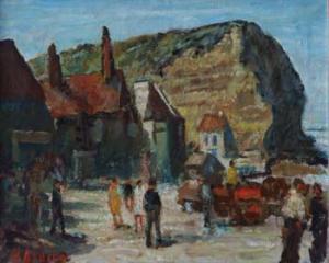 RIDING Harold 1925-1969,Sunshineat Staithes,Peter Wilson GB 2010-07-07
