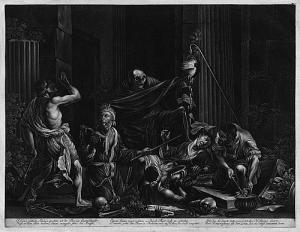 RIDINGER Johann Jakob 1736-1784,Schatzgräber vom Tod überrascht,1696,Galerie Bassenge DE 2017-05-25