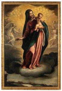 RIDOLFI Claudio,Madonna con Bambino in gloria con la veduta di Ver,Wannenes Art Auctions 2023-11-29