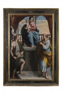 RIDOLFI Claudio,Madonna con il Bambino, San Giovanni Battista e Sa,Wannenes Art Auctions 2021-06-14