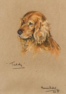 RIDOUT Frances 1934,A portrait of the Golden Cocker Spaniel'Teddy',Bonhams GB 2010-02-16
