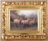 RIECKE George A.E., Geo 1848-1924,Sheep At Rest,Locati US 2012-05-14