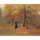 RIEDEL Carl, Karl 1830-1906,A FOREST WALK IN AUTUMN,1892,Sotheby's GB 2006-04-25
