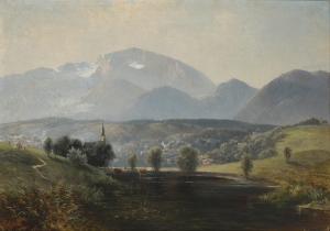 RIEDEL Carl, Karl 1830-1906,Vorgebirgslandschaft.,Neumeister DE 2007-12-05