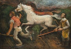 RIEDL Jaroslav 1893-1940,Horse Dressage,Palais Dorotheum AT 2013-05-18