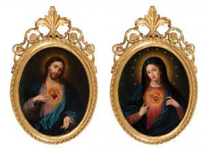RIEDMAYER Francisco Javier 1700-1800,"The Virgin Mary" and "Jesus",La Suite ES 2019-05-30