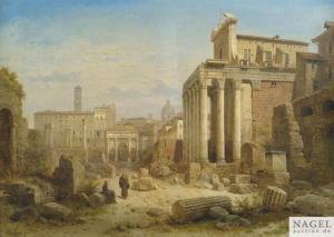 RIEGER Albert 1834-1905,Forum Romanum,Nagel DE 2013-06-06