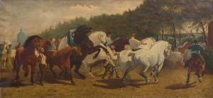 RIELLY Henry 1870-1902,The Horse Fair,Leonard Joel AU 2017-09-05
