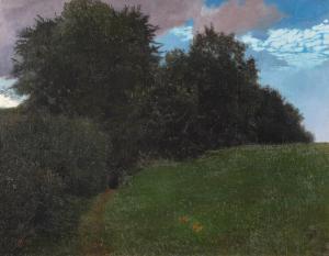 RIEMERSCHMID Richard 1868-1957,Landscape with butterflies,1897,Sotheby's GB 2023-03-22