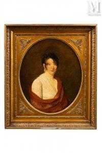 RIESENER Henri François 1767-1828,Portrait d'une jeune femme au châle,Millon & Associés 2023-05-26