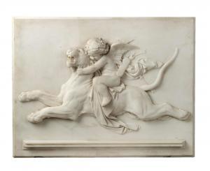 RIETSCHEL Ernst Friedrich A 1804-1861,Cupid Taming a Panther and Cupid Rid,1850-52,Palais Dorotheum 2020-06-04