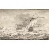 RIETSCHOOF Hendrik 1687-1746,merchant ships and smaller sailing boats in a stro,Sotheby's 2005-11-16