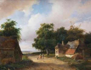 Rietstap Antonius Renardus 1814-1837,A farm alongside a country lane,Venduehuis NL 2017-11-15