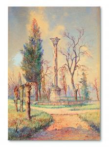 RIFAT CETECI Huseyin 1861-1939,Gulhane Park, The Goth Column,1930,Alif Art TR 2016-12-18