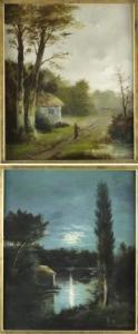 RIGAULT L 1800-1800,Rivière au clair de lune,1890,Cornette de Saint Cyr FR 2010-05-12