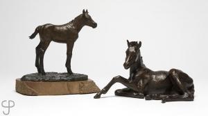 RIGDEN Cynthia 1943-2018,Seated foal,John Moran Auctioneers US 2016-06-18