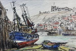 RIGG Jack 1927-2023,Boats in Whitby Harbour,2016,David Duggleby Limited GB 2024-01-18