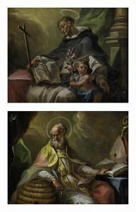 RIGL Vitus Felix 1717-1779,Hl. Ambrosius / Hl. Dominikus,Scheublein Art & Auktionen DE 2021-05-14