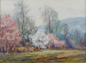 Rigley Frederick W 1914-2009,Indiana spring landscape,Wickliff & Associates US 2020-12-06