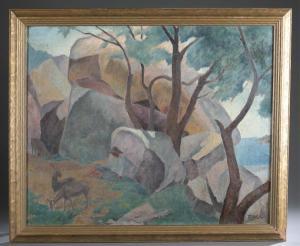 RIGNY Alfred 1900-1900,Untitled Landscape,1930,Quinn & Farmer US 2018-09-15