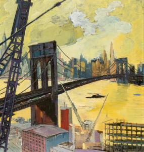 RIGO Andre 1900-1900,Le Pont de Brooklyn,1961,Bonhams GB 2015-09-28